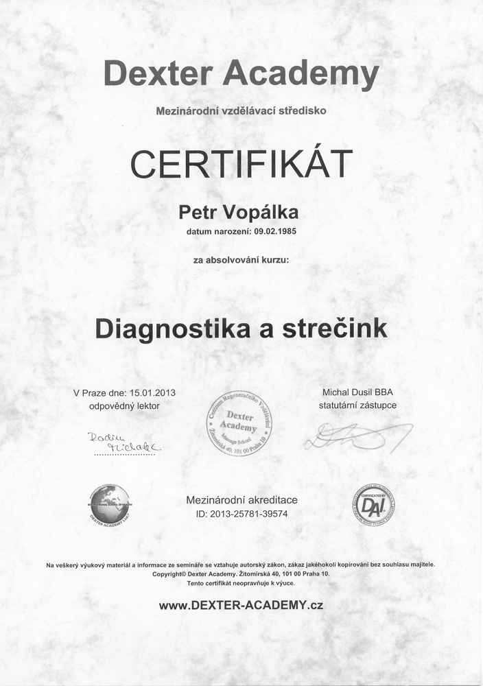 Diagnostika a strečink